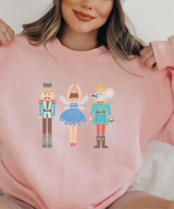 vintage christmas sweatshirt with nutcracker and sugar plum fairy design for ballet lovers and holiday celebrations d3frn scaled