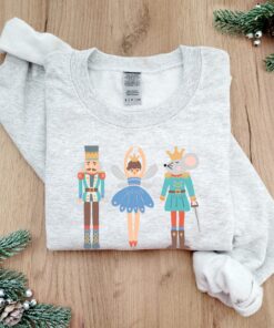 vintage christmas sweatshirt with nutcracker and sugar plum fairy design for ballet lovers and holiday celebrations rqttm scaled