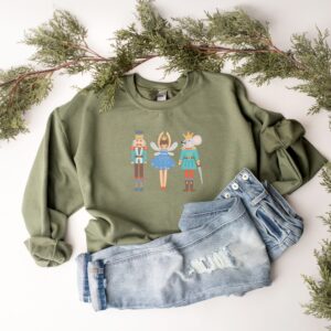 vintage christmas sweatshirt with nutcracker and sugar plum fairy design for ballet lovers and holiday celebrations ugeuj