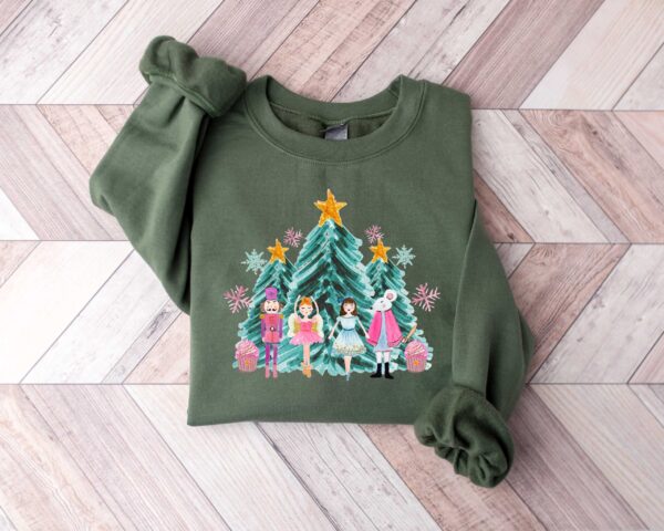 vintage christmas sweatshirt with nutcracker design for holiday celebrations and festive outfits iomwh scaled