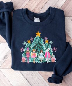 vintage christmas sweatshirt with nutcracker design for holiday celebrations and festive outfits pnpgz scaled