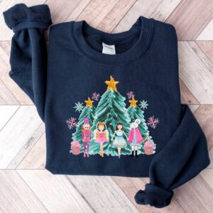 vintage christmas sweatshirt with nutcracker design for holiday celebrations and festive outfits pnpgz scaled