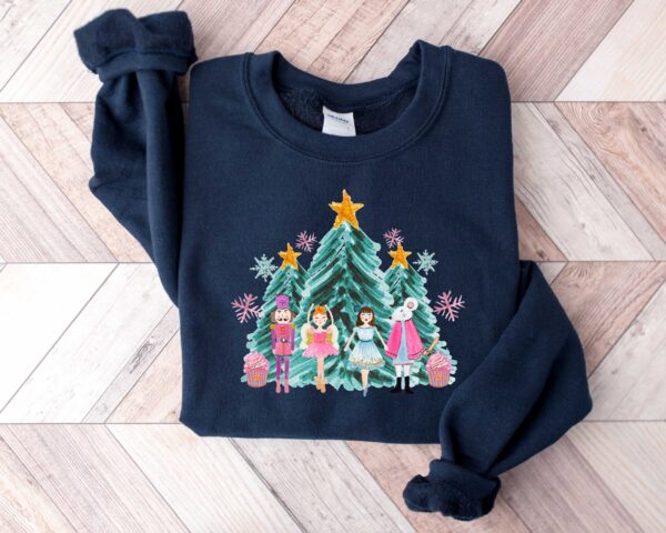 vintage christmas sweatshirt with nutcracker design for holiday celebrations and festive outfits pnpgz scaled