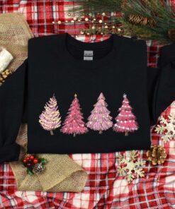 vintage christmas sweatshirt with pink tree design for women holiday apparel for winter celebrations and festive gatherings 8cdsi scaled