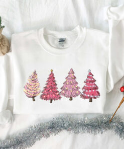 vintage christmas sweatshirt with pink tree design for women holiday apparel for winter celebrations and festive gatherings gxx7a scaled