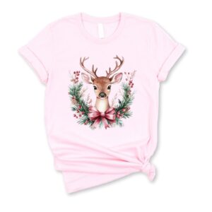 vintage christmas sweatshirt with retro pink reindeer design for women cute holiday apparel for festive celebrations hxpfw