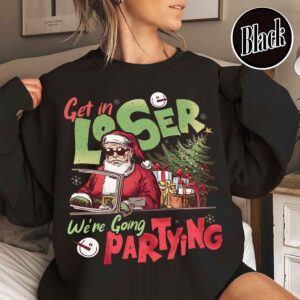 vintage christmas sweatshirt with retro santa design for funny holiday parties and gatherings g39y3