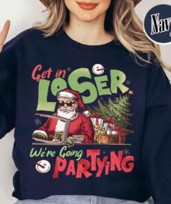 vintage christmas sweatshirt with retro santa design for funny holiday parties and gatherings vyrvd