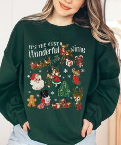 vintage christmas sweatshirt with retro santa doodles for winter apparel and holiday style m8nlg