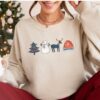 vintage christmas sweatshirt with scandinavian doodles and nordic folk art reindeer design for a unique holiday style 3qv5g