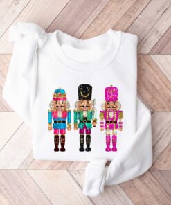 vintage christmas sweatshirt with sequin nutcracker design for family gatherings and holiday celebrations trxs8 scaled