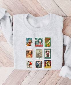 vintage christmas sweatshirt with stamp design for stamp collectors holiday crewneck sweater ideal for festive gatherings qw75h scaled