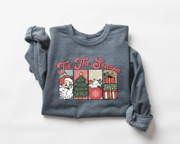 vintage christmas sweatshirt womens crewneck retro santa design for holiday celebrations 5uyiz