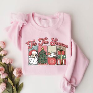 vintage christmas sweatshirt womens crewneck retro santa design for holiday celebrations 9f0ng