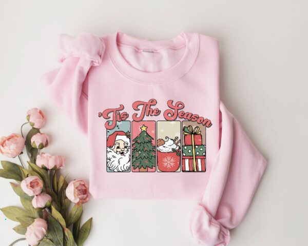 vintage christmas sweatshirt womens crewneck retro santa design for holiday celebrations 9f0ng