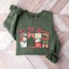 vintage christmas sweatshirt womens crewneck retro santa design for holiday celebrations nrvis