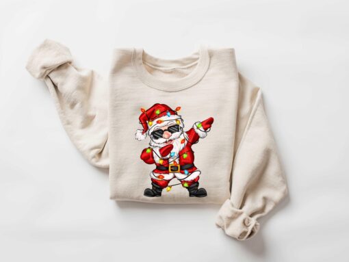 vintage christmas sweatshirts for women santa retro pink crewneck matching family sweaters for holiday parties lalic scaled