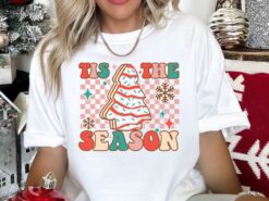 Vintage Christmas T Shirt - Comfort Colors Retro Holiday Apparel for Trendy Celebrations and Fun Seasonal Style