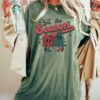 vintage christmas t shirt comfort colors tee with festive graphic for women funny xmas shirt for holiday celebrations vyild