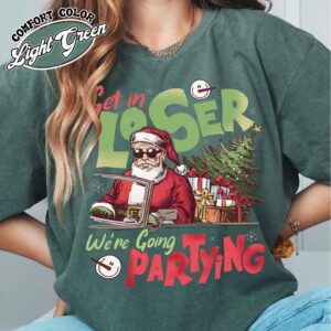 vintage christmas t shirt funny retro 90s santa shirt for holiday parties and christmas squad gatherings obwsw