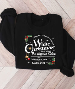 vintage christmas t shirt white christmas movie 1954 design featuring wallace and davis with haynes sisters for holiday celebrations utcio scaled