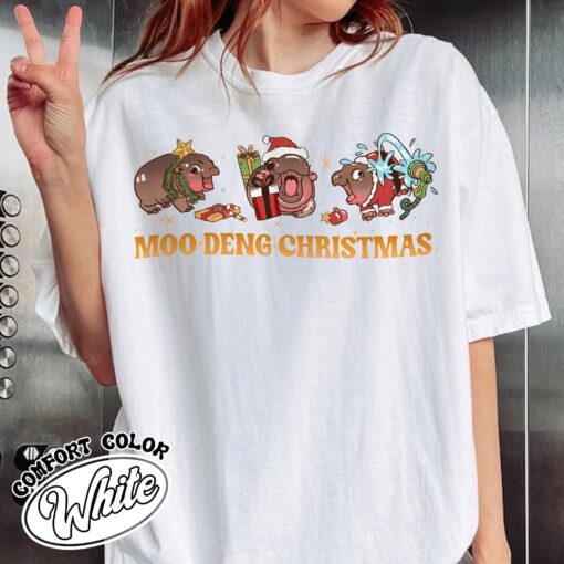 vintage christmas t shirt baby hippo design funny tee for animal lovers unique holiday apparel 0cmym