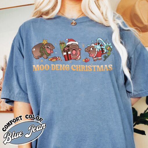 vintage christmas t shirt baby hippo design funny tee for animal lovers unique holiday apparel q3keb