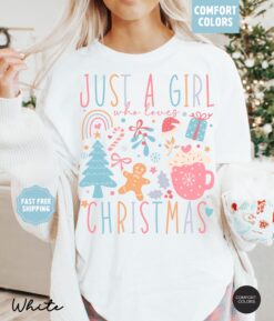 Vintage Christmas T Shirt Comfort Colors Boho Style Retro Design Pastel Colors for Fun Holiday Wear