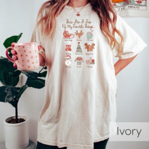 vintage christmas t shirt featuring favorite things design gingerbread hoodie and winter crewneck for holiday celebrations bbegk