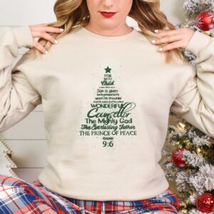 vintage christmas t shirt featuring jesus and christmas tree design for christian celebrations and holiday gatherings 7eklh scaled