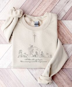 vintage christmas t shirt featuring nativity scene faith based design for jesus lovers comfortable and stylish holiday apparel wfcx8 scaled