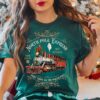 vintage christmas t shirt featuring north pole express train design retro style for holiday celebrations and festive gatherings 01rs0