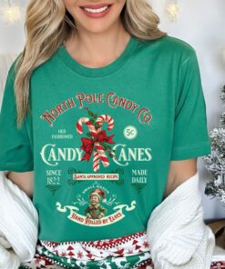 vintage christmas t shirt featuring retro candy cane design for nostalgic holiday style and north pole inspired look mcg7o scaled