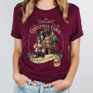 vintage christmas t shirt featuring scrooge design for book lovers inspired by charles dickens literary classics paguj scaled