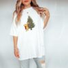 vintage christmas t shirt featuring winnie the pooh and piglet with holiday tree design for festive celebrations dl6by