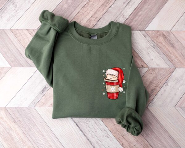 vintage christmas t shirt for coffee lovers with noel hat design fun and unique holiday tee for women gyqfy scaled