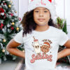 vintage christmas t shirt for kids retro tee featuring tis the season cookies design for toddlers and babies in festive colors 855f3