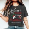 vintage christmas t shirt for labor and delivery nurses nicu nurse holiday tee with tiny mistletoes design imvgi