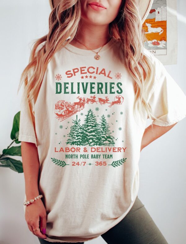 vintage christmas t shirt for labor and delivery nurses with special deliveries design for nicu and obgyn professionals n0yxx scaled