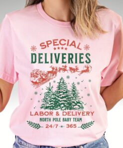 vintage christmas t shirt for labor and delivery nurses with special deliveries design for nicu and obgyn professionals n9anj scaled