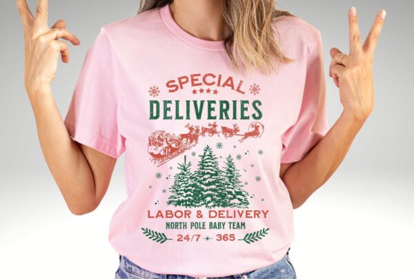 vintage christmas t shirt for labor and delivery nurses with special deliveries design for nicu and obgyn professionals n9anj scaled