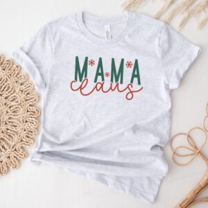 vintage christmas t shirt for moms funny mama claus tee ideal for pregnancy announcement and holiday celebrations lsl2z