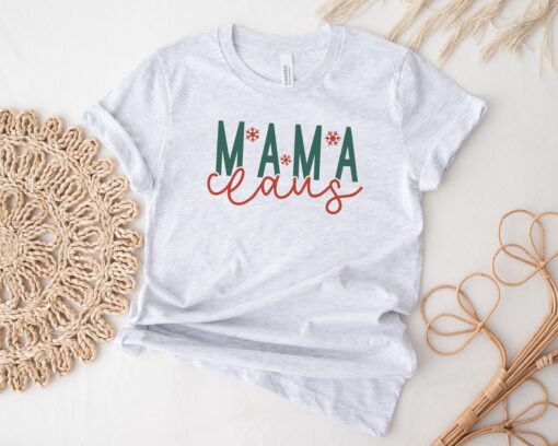 vintage christmas t shirt for moms funny mama claus tee ideal for pregnancy announcement and holiday celebrations lsl2z