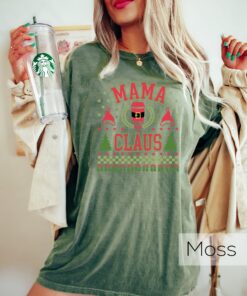 vintage christmas t shirt for moms retro mama claus crewneck funny santa sweatshirt with unique design jaqja