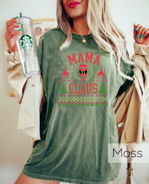 vintage christmas t shirt for moms retro mama claus crewneck funny santa sweatshirt with unique design jaqja