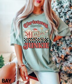 Vintage Christmas T Shirt for Movie Lovers  Retro Comfort Colors Design  Funny Christmas Shirt for Holiday Celebrations