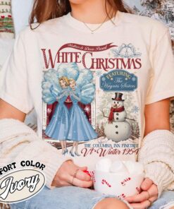 vintage christmas t shirt for sisters featuring columbia inn design inspired by the 1954 white christmas movie perfect for holiday watching g9gr8