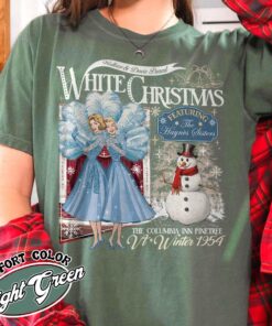 vintage christmas t shirt for sisters featuring columbia inn design inspired by the 1954 white christmas movie perfect for holiday watching sf9qy