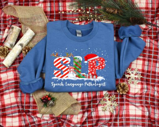 vintage christmas t shirt for speech language pathologists featuring slp design for speech therapy enthusiasts 6zcmv scaled