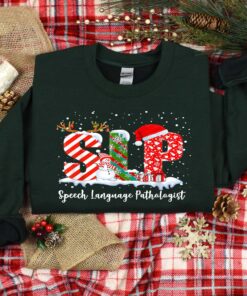 vintage christmas t shirt for speech language pathologists featuring slp design for speech therapy enthusiasts t63rs scaled